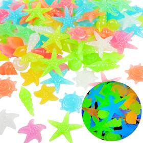 Osopola Fd05mx100a 100 Pcs Glow In The Dark Rocks - Mixed Starfish-shaped Mixed/100
