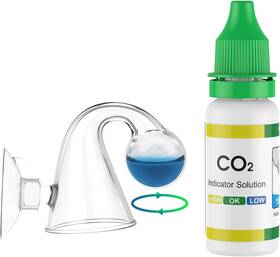 Pawfly Pawfly-2080-tp Glass Co2 Drop Checker For Aquarium Indicator Planted Fish Tank C