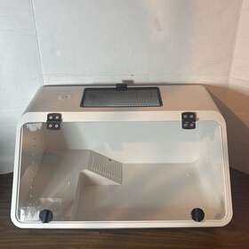 Pawhut Usd40-0130141 Used -acrylic Turtle Tank Reptile Frog Lizard Terrarium Habitat Cage With Platform