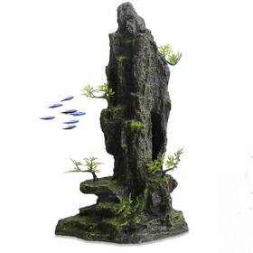Penck G1xysz16489#yll Aquarium Mountain Decoration Rock Hiding Cave Fish Tank Decor Resin Sto