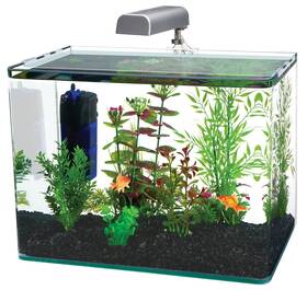 Penn-plax 030172072512 Penn-plax Water-world Radius Desktop Nano Aquarium Kit Come With Led Light