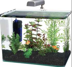 Penn-plax 030172072529 Penn-plax Water-world Radius Desktop Nano Aquarium Kit 7.5 Gallon Nib