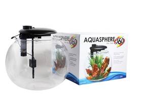Penn-plax 030172096952 Aquasphere 360 Large Bowl-shaped Aquarium For Freshwater And Saltwater Setups