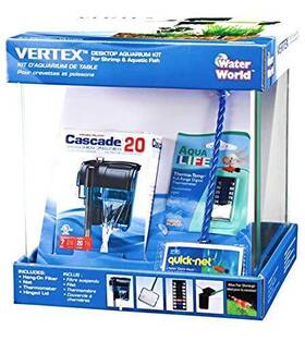 Penn Plax Inc. Ww130 Water-world Vertex Desktop Nano Aquarium Kit Perfect For Shrimp 2.7 Gallon