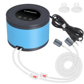 Persuper B09nr615xz Dual Outlet Aquarium Air Pump For 20-600 Gal Fish Tank Quiet 5w