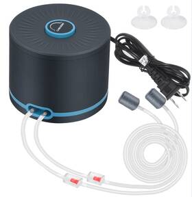 Persuper B0bd4mqnxh Dual Outlet Aquarium Air Pump 20-600 Gal Fish Tank Quiet Adjustable