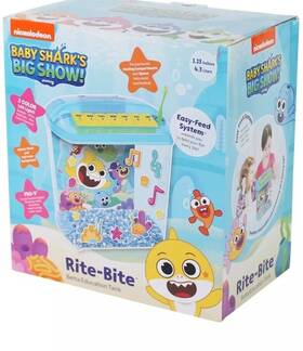 Pink Fong 030172103247 New Baby Shark Rite-bite Educational Betta Fish Tank 1.13 Gallon