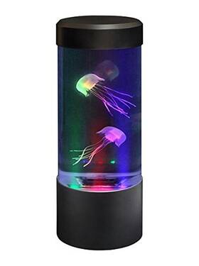 Playlearn 802897353989 Mini Jellyfish Lamp With 5 Color Settings Round Desktop Aquari