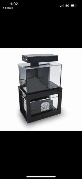 Pnw Custom 656874943723 Micro Reef Ready Tank 0.3 Gallon Standard Black - Customs