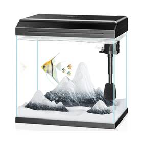 Pondon 728721083491 7 Gallon Fish Tank With Detachable Lid Low-iron Glass Aquarium Starte