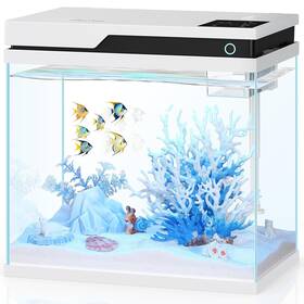 Pondon 768346507194 Smart Fish Tank 7 Gallon Small Beta Aquariums Startar Kit With A