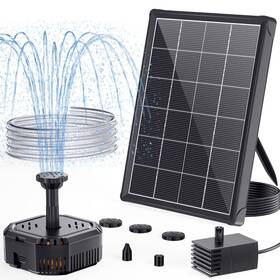 Poposoap B0g7zrmldx 4w Solar Fountain Pump With Filter Box Water Kit
