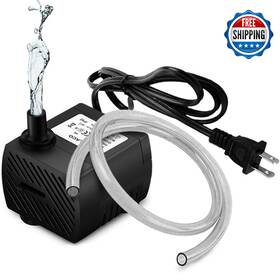 Pulaco B07slkdw5j 95gph 5w Mini Submersible Water Pump 3.3ft Tubing For Aquarium Fish