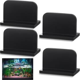 Qunclay Qunclay-fish-77 4 Pcs Aquarium Lid Handles Acrylic Fish Tank Cover Black