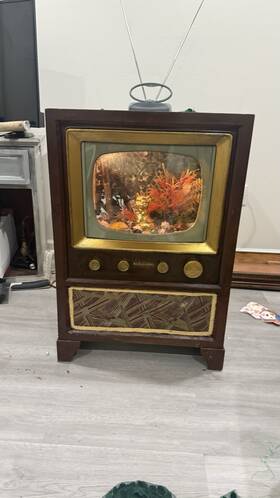 Rca Rr001 Victor 1950s Television/aquarium/fish Tank Everything Included Except Fish