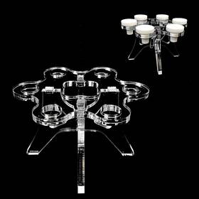 Reefing Art Rasbh6 Coral Frag Rack Colony Holder Bottom Sand Bed Plug Set Of Clear