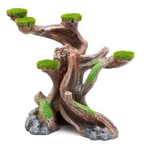 Relaqcc B08zm947pn Reptile Decor Aquarium Decorations Artificial Moss Resin Fish Tank Rocks