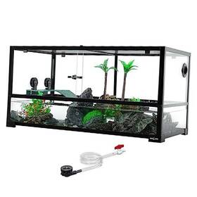 Reptizoo Prk361818 50 Gallon Large Turtle Tank Aquarium Tortoise Habitat 36 Inch 18