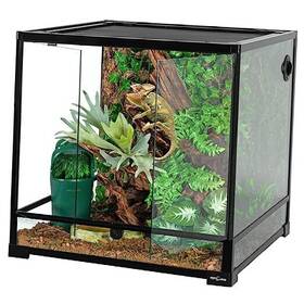 Reptizoo Rk242424 60 Gallon Glass Reptile Tank Large Terrarium 24 Inch X