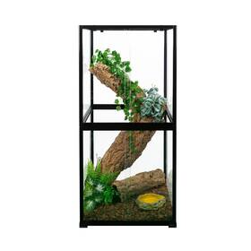 Reptizoo Rkf242424d 120 Gallon Tall Reptile Terrarium 24.1 Inch X 48.2 Large Temper