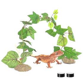Reptizoo Tp084 Magnetic Hanging Artificial Decoration Plant Climbing Vine For Reptile
