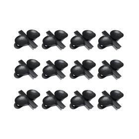 Rlecs 5882-dsh-12 Divider Sheet Holder Clip 12pcs Black Plastic Aquarium Fish Tank Breeding Sep