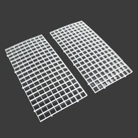 Rlecs Pgdtftbi-30x15-w2 2pcs 30cm X 15cm Plastic Grid Divider Tray Egg Crate Louvre Aquarium Fi