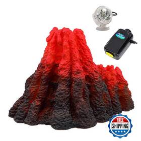 S-lifeeling B07yfrgkyz S-lifeeling Tank Decoration Volcano Ornament Lava Explosion Look Aquarium Decora