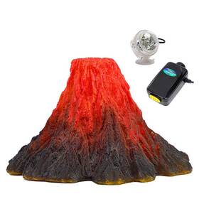 S-lifeeling B07yfsfmc6 S-lifeeling Tank Decoration Volcano Ornament Lava Explosion Look Aquarium Decora