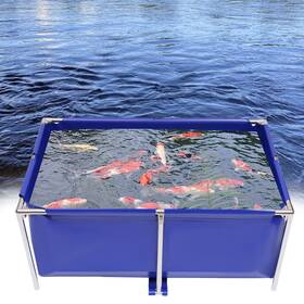 B0dhvbt3s6 Sanbousi Collapsible Aquarium Pond Fish Tank With Drain Valve Rectangular