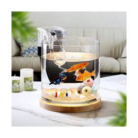 Sanosy 731303809211 Aquarium Starter Kits 0.81-gallon Fish Tank 6 Inches For Beginner