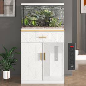 Saudism 894923828553 20 Gallon Fish Tank Stand With Charging Station 10 Aquarium S