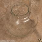 Scalloped Glass Bowl Terrarium Edge Fish Clear