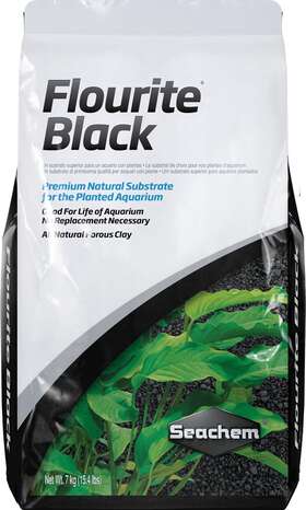 Seachem 3725 Flourite Black Clay Gravel - Stable Porous Natural Planted Aquarium S