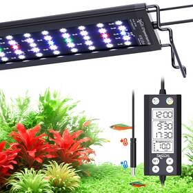 Seaoura B0fcmw26sg 48-54in Aquarium Led Light With Thermometer Full Spectrum Wrgb 24/7 Ti
