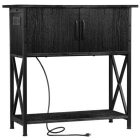 H01-3602a-brave Segawe 29gallon Aquarium Stand Metal Fish Tank With Power Oulet 330lb Capacity Black