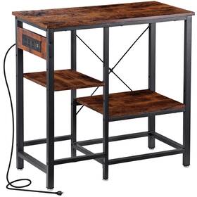H01-8571a-luxus Segawe 20-37 Gallon Fish Tank Stand With Power Outlet And Storage Shelves 400lbs Capacity