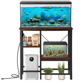 H01-8571a-lwbest Segawe Fish Tank Stand 37 Gallon Aquarium With Accessories Storage And Power Outlet