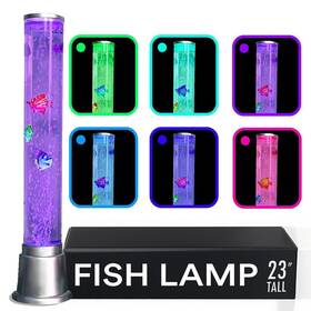 B08dp4svc7 Shop Lc Delivering Joy Fish Lamp Sensory Bubble Tube Lamps Aquarium Night Light 6 Led Color Changing Tu