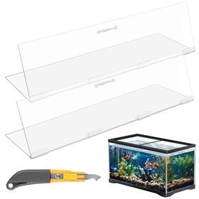 Sieral Ae-sieral-4478 Aquarium Lids Polycarbonate Canopy 2 Pieces Set 22.95 X 16.61 0.12 I