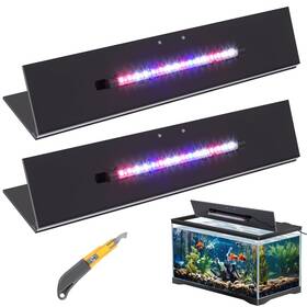 Sieral Ae-sieral-5116 Aquarium Lids Polycarbonate Canopy With Led Light 2 Pcs Set 22.95 X 11.5 0