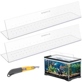 Sieral Ae-sieral-5135 Aquarium Polycarbonate Canopy Set 2 Pcs 22.95 X 11.5 0.12 Inch For 33/40/55