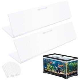 Sieral Ae-sieral-5797 2 Pcs Clear Aquarium Canopy Set Polycarbonate Greenhouse Panels 16.87 X 16.87
