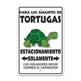 Signmission 703791104994 Turtle Lovers Parking Sign Ocean Aquarium Animal Sea Pet Tortugas Amantes Se