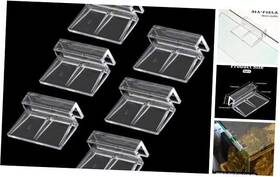 Sliverdew Hqw7lfstm 6 Pcs Aquarium Lid Clips 6mm Clear Acrylic Fish Tank Holder