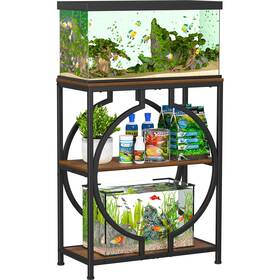 Snughome Ygj010 20 Gallon Fish Tank Stand Aquarium With 3 Tier Storage Heavy Duty Met