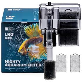 Substratesource B0d9ngs2ff Mighty Aquarium Hang On Back Filter - Hob Adjustable Fish Tank