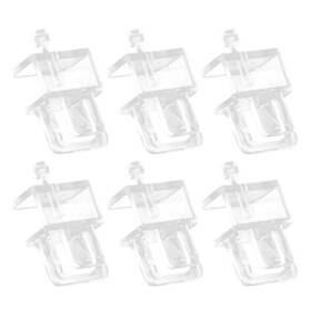 Supreme-goodsoutlet 313105325344 6pcs Fish Aquarium Anti-escape Net Clip Glass Acrylic Holder Bracket Tools For A
