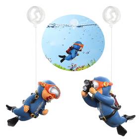 Suptec 339036011744 2-pack Cute Little Diver Aquarium Decorations - Floating Accessories