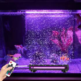 B0dzswtr18 Szminiled Submersible Bubble Aquarium Light Rgb With Remote Contr
